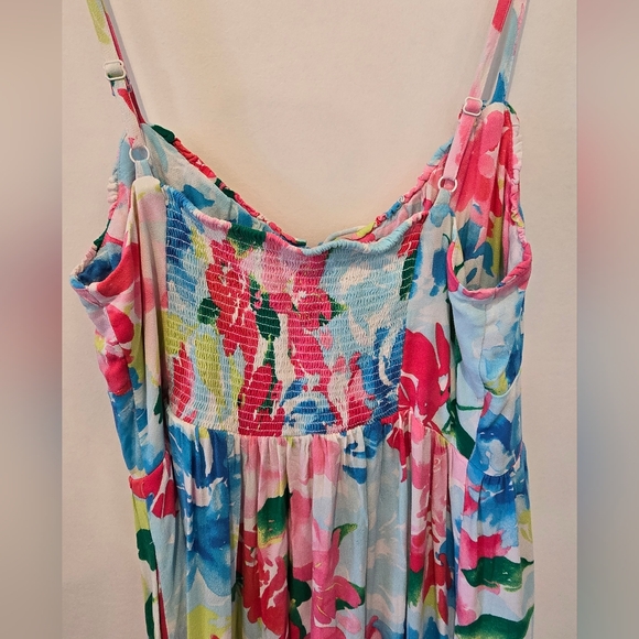 Old Navy floral gauzy midi dress size M - Picture 4 of 5